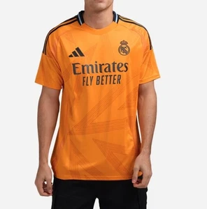 Adidas Real Madrid 2024 / 2025 Away Stadium Jersey Orange IU5013 Mens Size L - Picture 1 of 5
