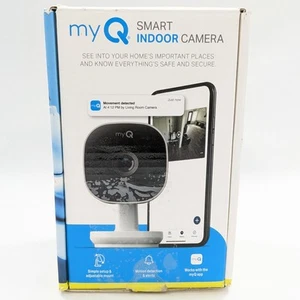 Chamberlain myQ Smart Indoor Home Security Camera 1080p FHD USB-Powered - White - Picture 1 of 5