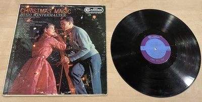 HUGO WINTERHALTER Christmas Magic FOLK COUNTRY HOLIDAY LP Record FREE SHIPPING - Image 1 of 2