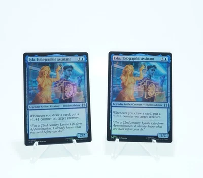 Marvel's Spider-Man Eternal Lyla, Holographic Assistant FOIL 0007 MTG Magic TCG - Image 1 of 2