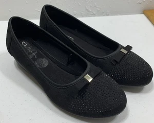 Zapatos de cuña CL by Laundry de gamuza sintética y estrás para mujer 9,5 W sin cordones de vestir - Imagen 1 de 9