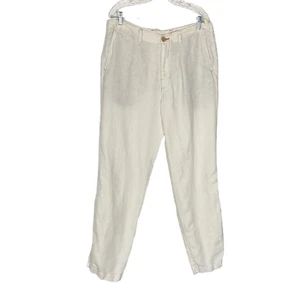 TOMMY BAHAMA Men Linen Pants Size 35 Ivory Relax Fit Travel Vacation Summer 1A-4 - Picture 1 of 10