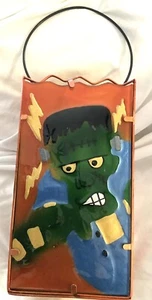 Solar Luminary Frankenstein by Regal Art & Gift Halloween Metal & Glass - Picture 1 of 5