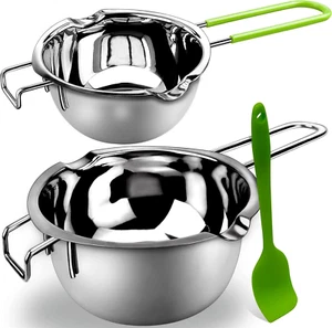 Double Boiler Pot Set for Melting Chocolate, Butter, Cheese, Caramel - Picture 1 of 12