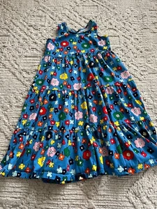 Girl's HANNA ANDERSSON Size 150 (12) Blue Floral Print Dress - Picture 1 of 2