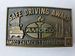Amoco Chemical Gürtelschnalle Safe Driving Award 5 Jahre - Bild 1 von 3