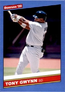 2020 Panini Donruss Retro 1986 #218 Tony Gwynn San Diego Padres - Picture 1 of 2