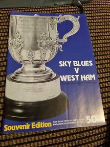 Coventry City V West Ham Utd League Cup Semi Final 1st Leg 27th Jan 1981