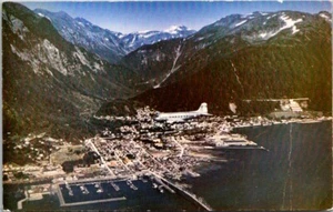 Postkarte Clipper Flugzeug Juneau Alaska - Bild 1 von 2