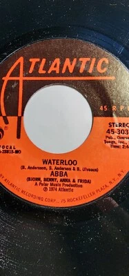 ABBA 45 RPM Watch Out / Waterloo 7” Vinyl VG+ F342 - Image 1 of 2