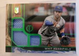 Whit Merrifield Triple Relic Topps Tribute Parallel #51/99 Triple Blue 