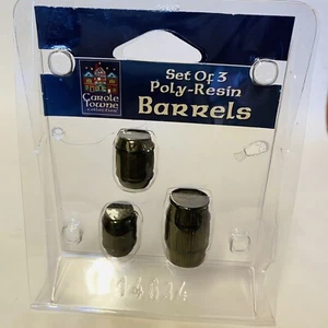 Carole Towne Set Of 3 Barrels Lemax Collection 2001 Retired Rare HTF 14634 - Picture 1 of 4