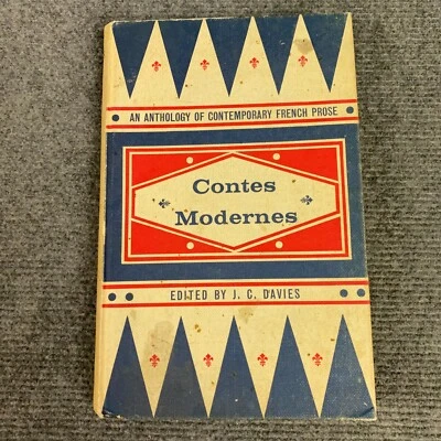 Contes Modernes J.C. Davies 1963 Reprint Hardcover French Prose Anthology - Image 1 of 4