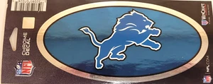 NFL Detroit Lions - 5.5" x 2.75" Chrome Decal, New - Picture 1 of 1