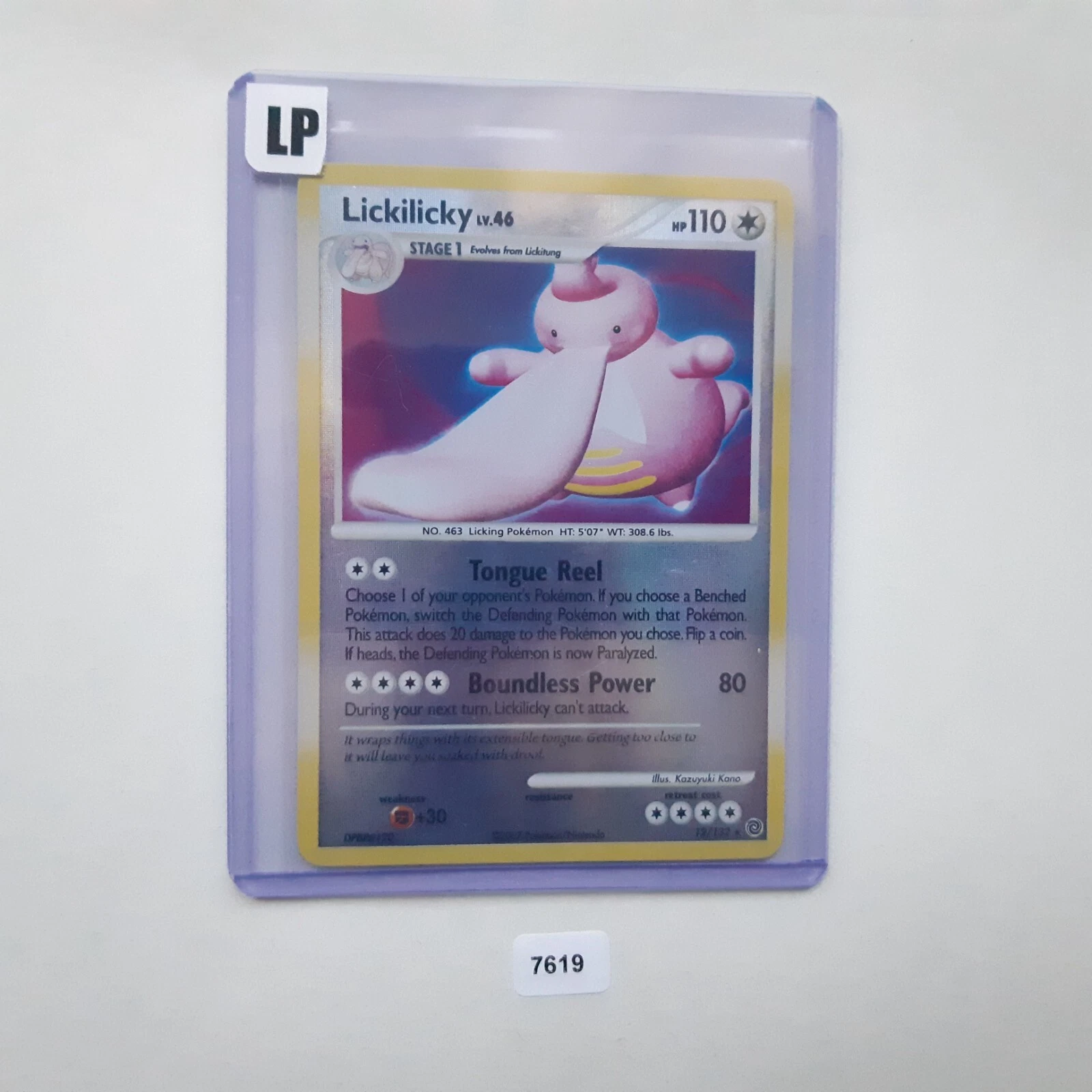 Lickilicky LV.46 -  12/132 - Reverse Holo - DP Secret Wonders - Pokemon Card- LP