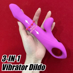 Rabbit Vibratoren für Frauen Stoßfunktion Sex Spielzeug Dildo Klitoris G-punkt - Bild 1 von 24