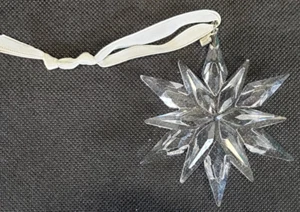 Swarovski ADORNO DE NAVIDAD 2011 Copo de Nieve Cristal 3" Vacaciones Anuales Sin Caja CO - Imagen 1 de 6