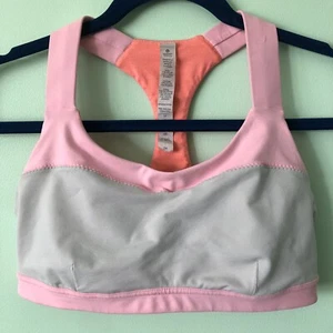 Lululemon Run: Hook Me Up Bra Dune / Bleached Coral Pink Beige Women’s Size 8 - Picture 1 of 12