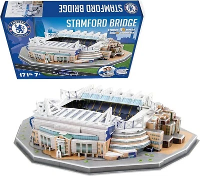 PAUL LAMOND University Games 3D Fußballstadion Puzzle. CHELSEA - STAMFORD BRIDGE STADION.