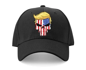 Donald Trump Skull Hat MAGA Trump 2020 Election Trump Hats For Men - Picture 1 of 10