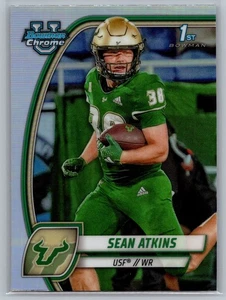 2024 Bowman University cromo #161 refractor Sean Atkins - Imagen 1 de 2