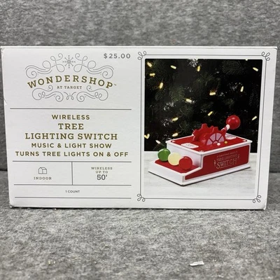 Wondershop Christmas Wireless Tree Lighting Switch Music & Light Show/NEW - Image 1 of 4