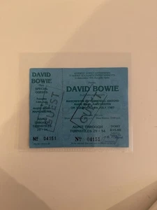 David Bowie Concert Ticket - Picture 1 of 2