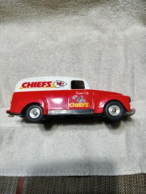 Ertl 1951 GMC Panel Truck / Bank, Kansas City Chiefs, signed by Andre Rison #89 - Image 1 of 4