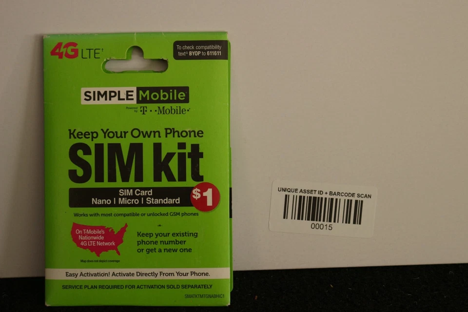 Simple Mobile Bring Your Own Phone Prepaid SIM Kit | 3-in-1 CDMA Sim Card - Image 1 of 1