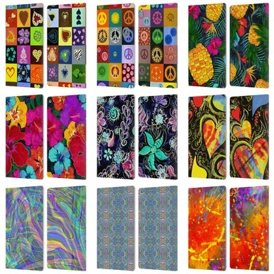 OFFICIAL SUZAN LIND COLOURS & PATTERNS LEATHER BOOK WALLET CASE FOR AMAZON FIRE - Image 1 of 4