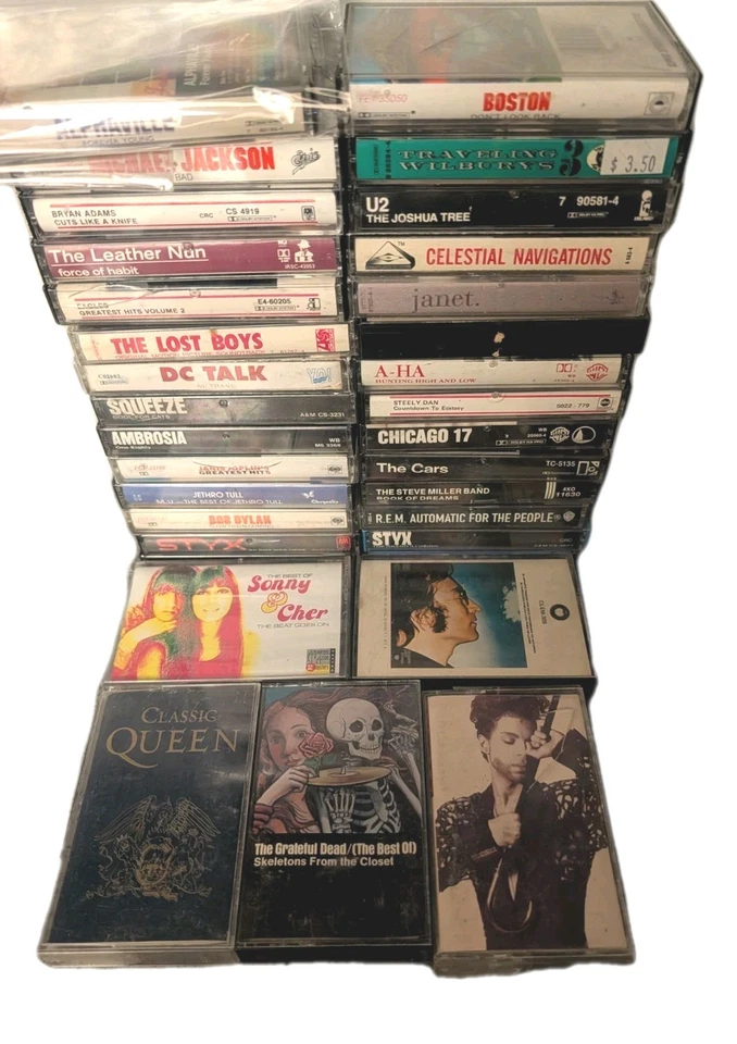 33 Lot: Rock & Roll Cassette Tapes Queen Alphaville Sher Michael Jackson Foto 1 de 4