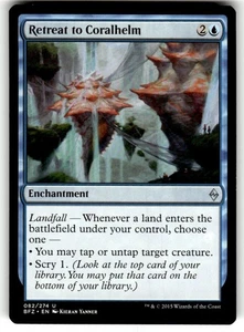 Retreat to Coralhelm Battle for Zendikar Regular MTG - Picture 1 of 2