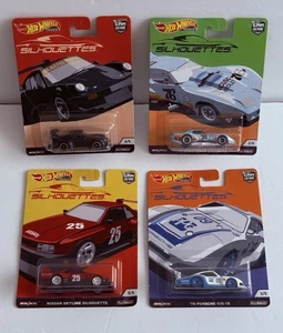 Hot Wheels Premium Car Culture Metal 2018 Silhouettes RWB Porsche Set 4 Cars - Picture 1 of 24