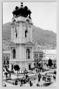 RPPC Plaza de Independencia Torre de Reloj Pachuca Hidalgo Mexico c1950 Postcard - Picture 1 of 2
