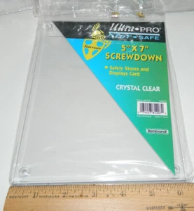 Ultra Pro 5" x 7" Card Holder Screwdown storage Case Pokemon postcards pictures - Picture 1 of 11