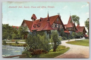 Postkarte Chicago Illinois Humboldt Park Supply House & Office 1908  - Bild 1 von 2