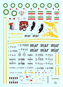 Hi Decals 1/48 NORTHROP F-5E TIGER II IRANIAN AIR FORCE AZARAKHSH - Picture 1 of 3
