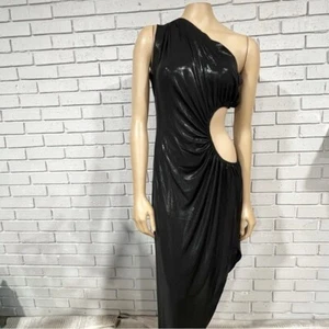 Norma Kamali Women’s One Shoulder Sunburst Gown - Size XL - Picture 1 of 9