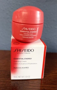 SHISEIDO Essential Energy Hydrating Cream Hyaluronic Red Travel .53oz/15ml NIB - Picture 1 of 4