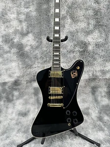 Guitarra Eléctrica Firebird Personalizada con Herrajes Dorados Diapasón Negro Cuerpo Caoba - Imagen 1 de 15
