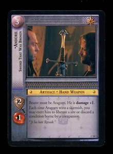 LOTR TCG Rise of Saruman Foil 17RF5 Anduril, Sword That Was Broken - Picture 1 of 2