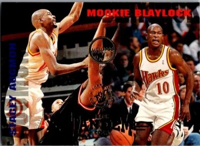 1994-95 Topps S.C. Back Court Tandem Mookie Blaylock, Stacey Augmon #327 - Image 1 of 2