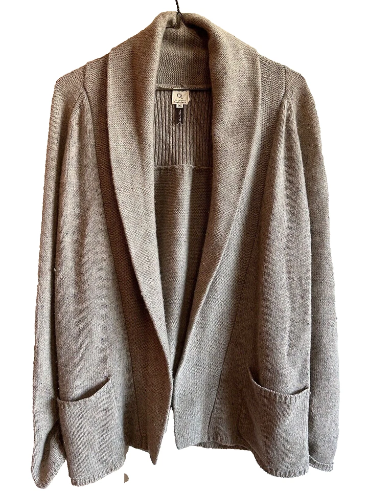 Cárdigan suéter QI 100 % cachemir frente abierto para mujer talla XS RN#110125 Foto 1 de 4