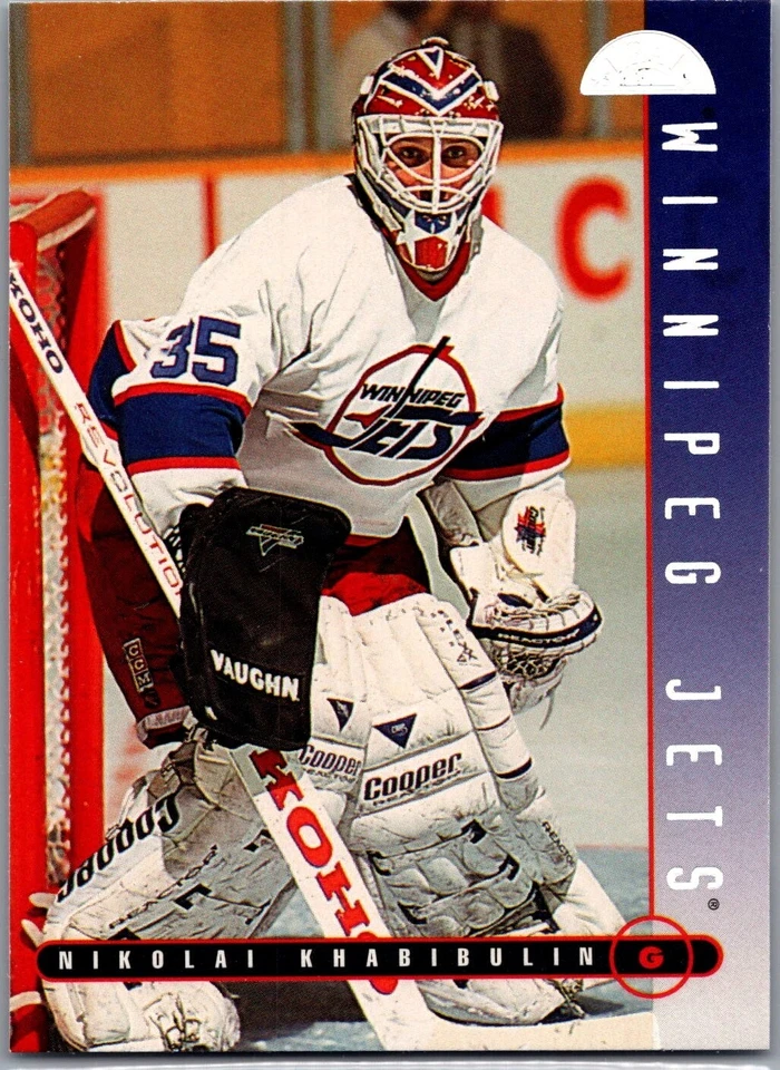 1995-96 Leaf Hockey - #27 Nikolai Khabibulin - Image 1 of 2