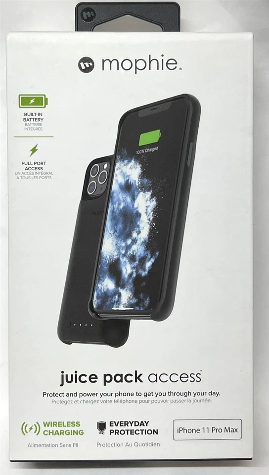 Mophie 401004407 Charging Battery Case for Apple iPhone 11 Pro Max Black