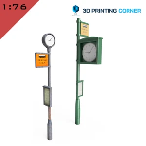 4x Señal de poste de parada de autobús TERMINUS IMPRESA EN 3D escala 1:76, diorama modelo calibre OO - Imagen 1 de 12