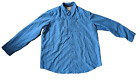 Ll Bean Shirt No Fly Zone Blue Vented Fishing Long Sleeve Button Mens Xxl Tall