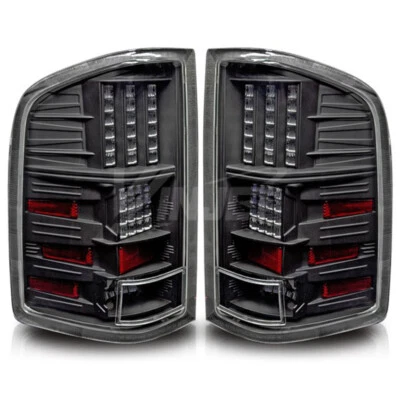For 2000 Chrysler Grand Voyager LED Tail Light Lamps Black Housing Clear Lens - Image 1 of 2