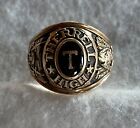 1967 Vintage Blk Onyx Class Ring Size 7.25 Therrell High School Panthers 7 grams