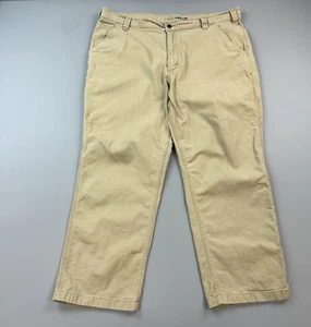 Carhartt Pants Mens 42x30 42x28 Khaki Rugged Flex Relaxed Fit Work Wear Stretch - Picture 1 of 17